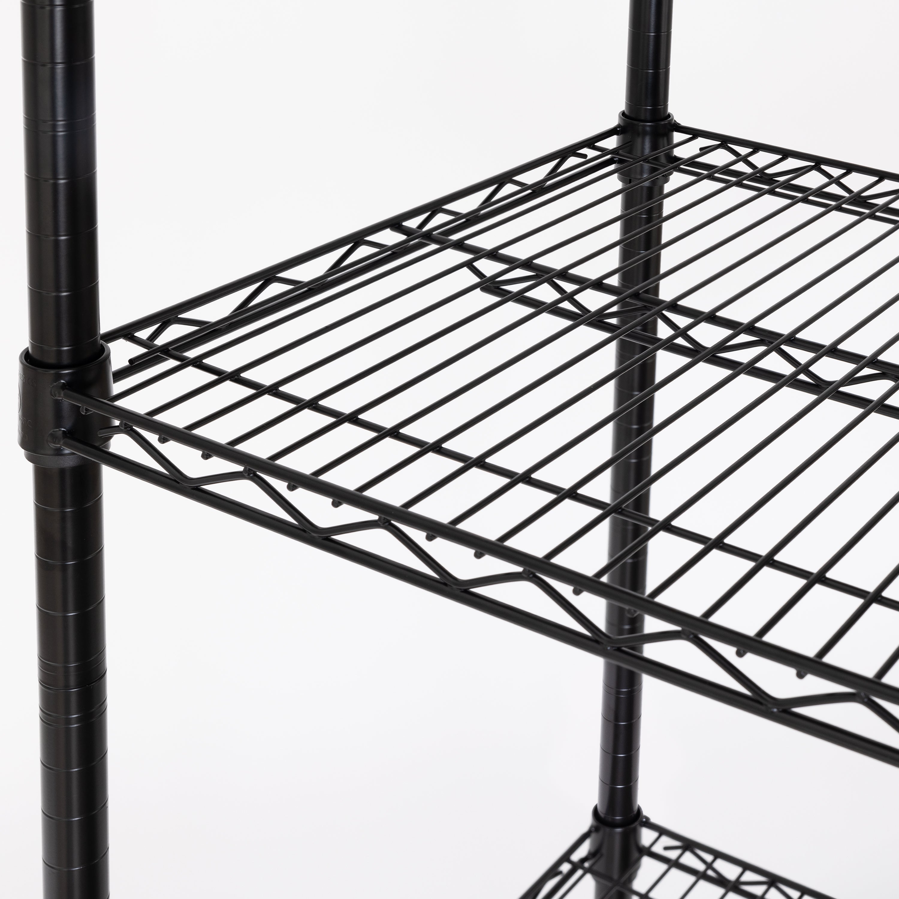Seville Classics UltraDurable scaffale acciaio 5 ripiani nero ruote