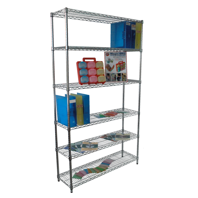 Agosistem Joy 150 Scaffale Filo Cromato 6 Ripiani