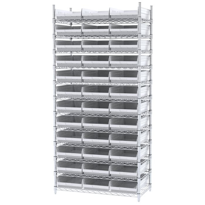 Akro-Mils AWS183630178 scaffale filo con 36 bin