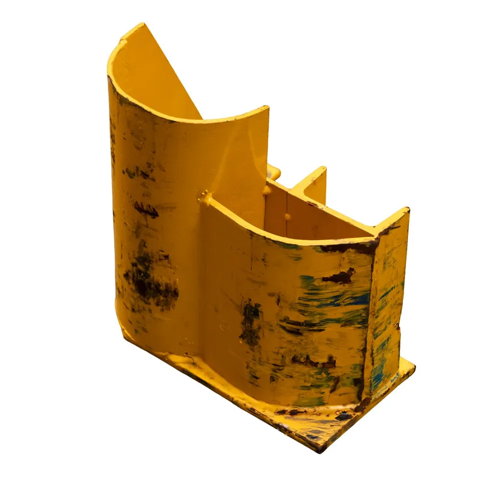 Paracolpo montante scaffale tipo C H-30 cm sinistro giallo