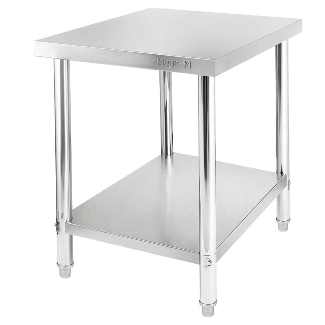 Mega-M X Standard 60x70x85 tavolo inox centrale con ripiano