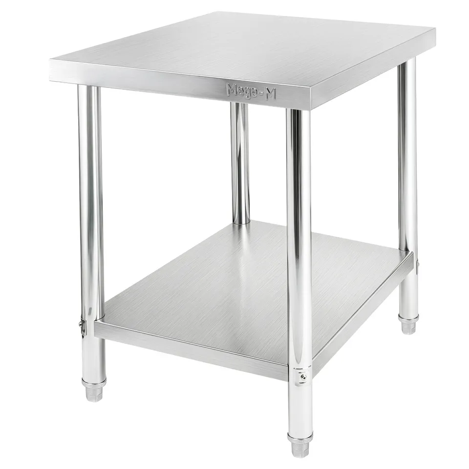 Mega-M X Standard 60x70x85 tavolo inox centrale con ripiano