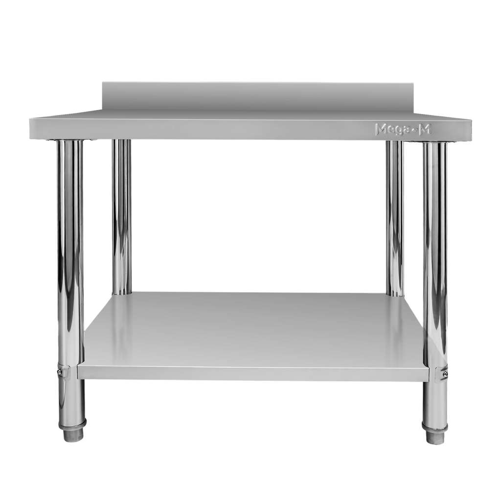 Mega-M X Standard tavolo inox 100x70x85 cm alzatina