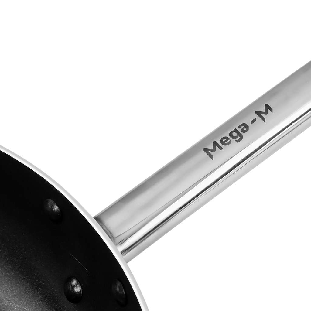Mega-M padella antiaderente alluminio 28 cm manico acciaio