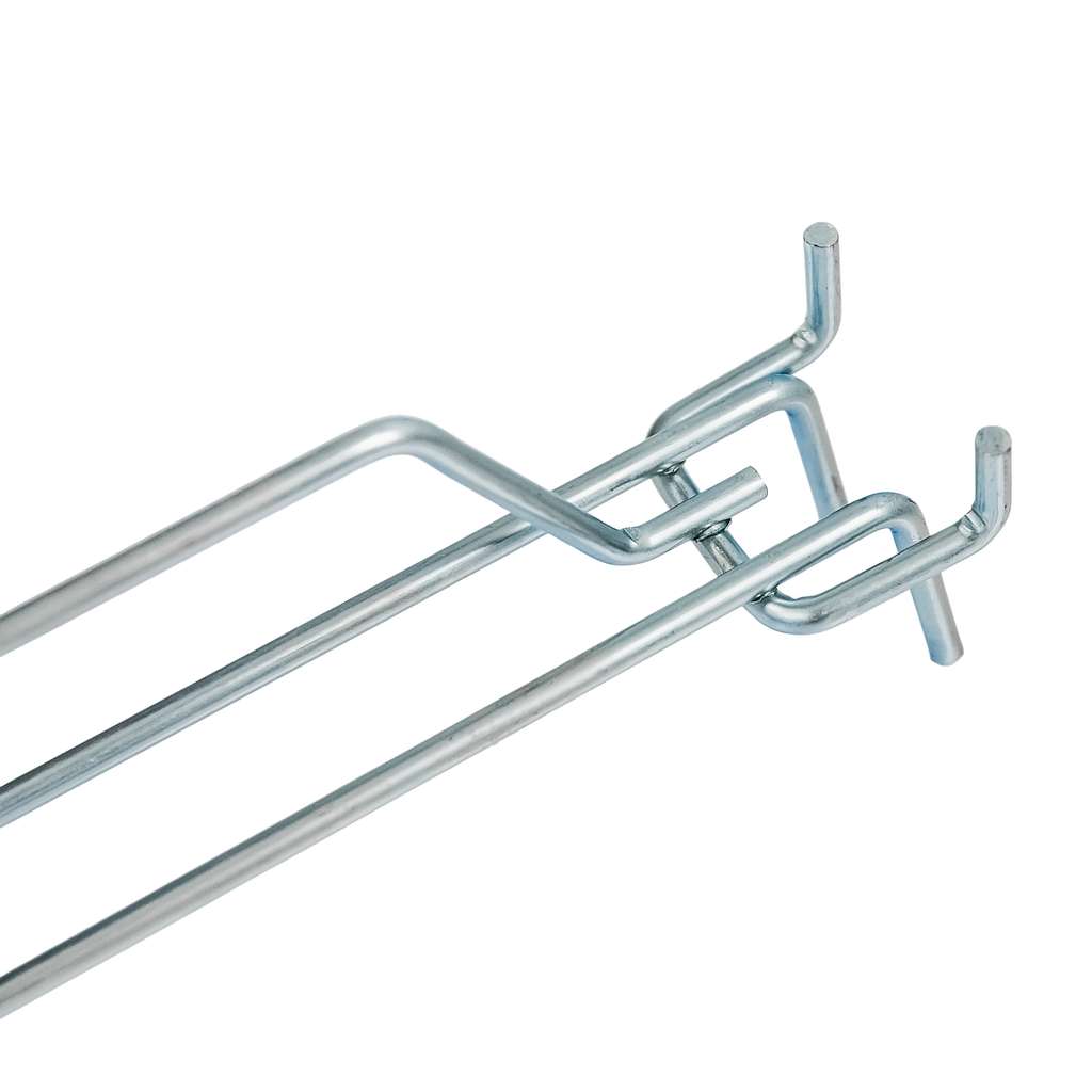 Mega-M L-20 Gancio Doppio Forato 20 cm Zincato
