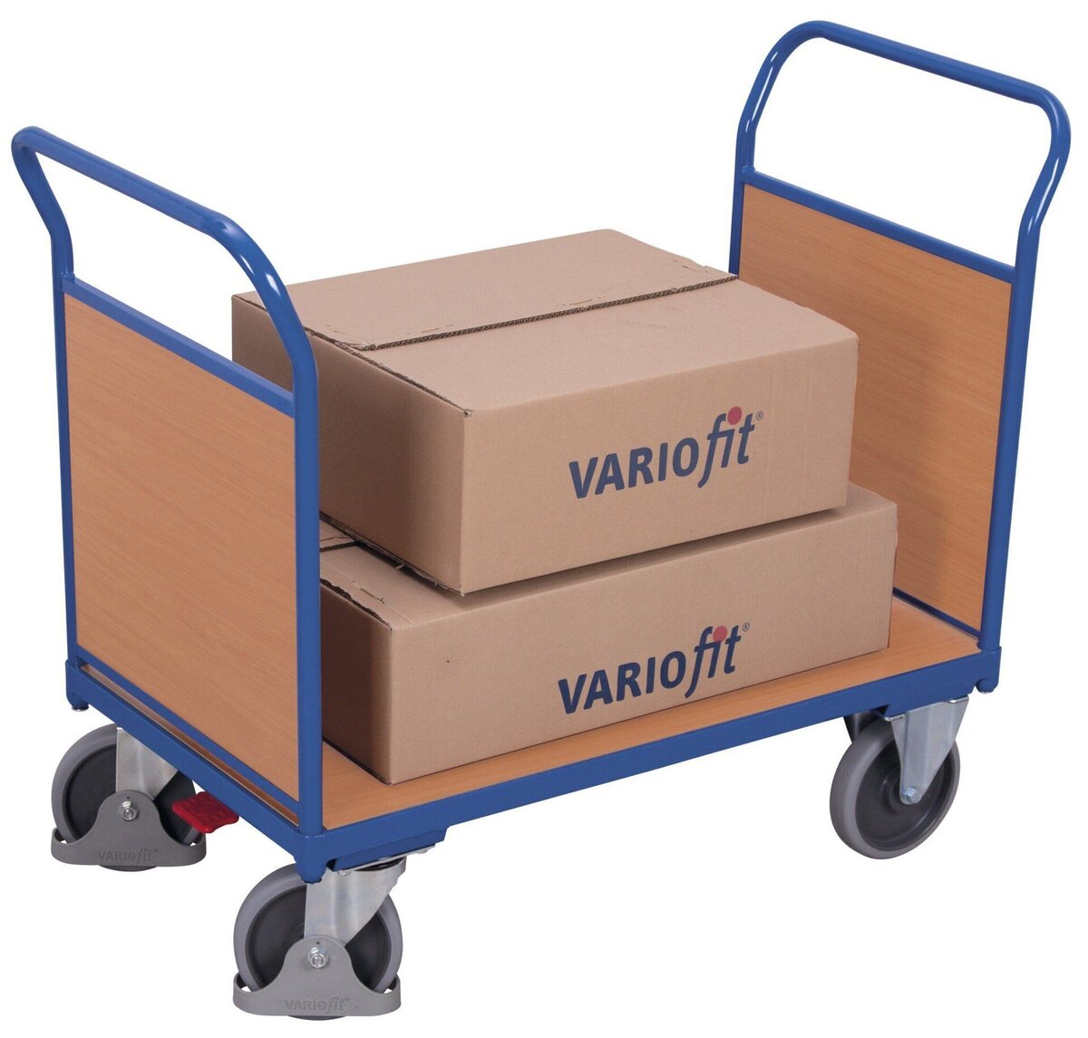 VARIOFIT VF 500202 Carrello Pianale 2 Sponde 400 kg