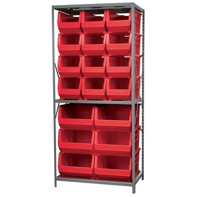 Akro-Mils AS2479ASSORT scaffale metallo 3 ripiani 18 box