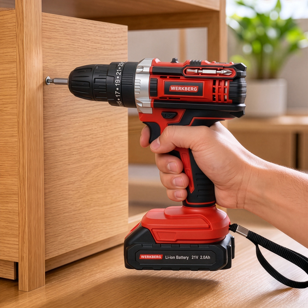 Werkberg WKRKQ102 Avvitatore a batteria 2 batterie