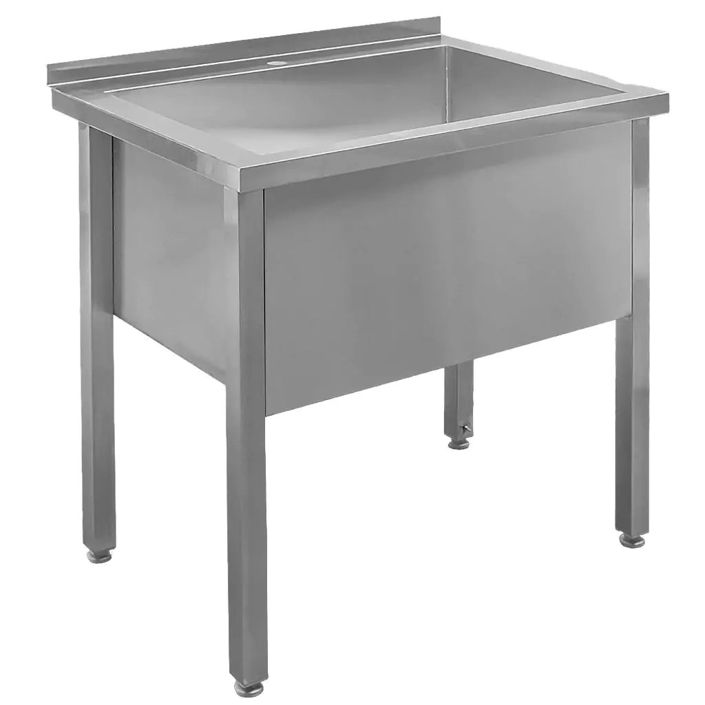 Mega-M Lavatoio Gastronomico 1 Vasca 80x60x85 Inox