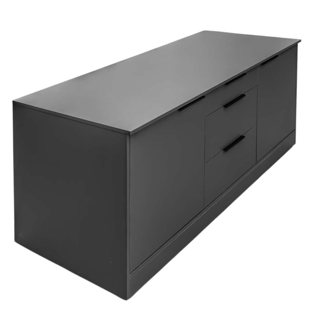 Mega-M Mobile Portamacchina Caffè 184 cm Antracite Ruote