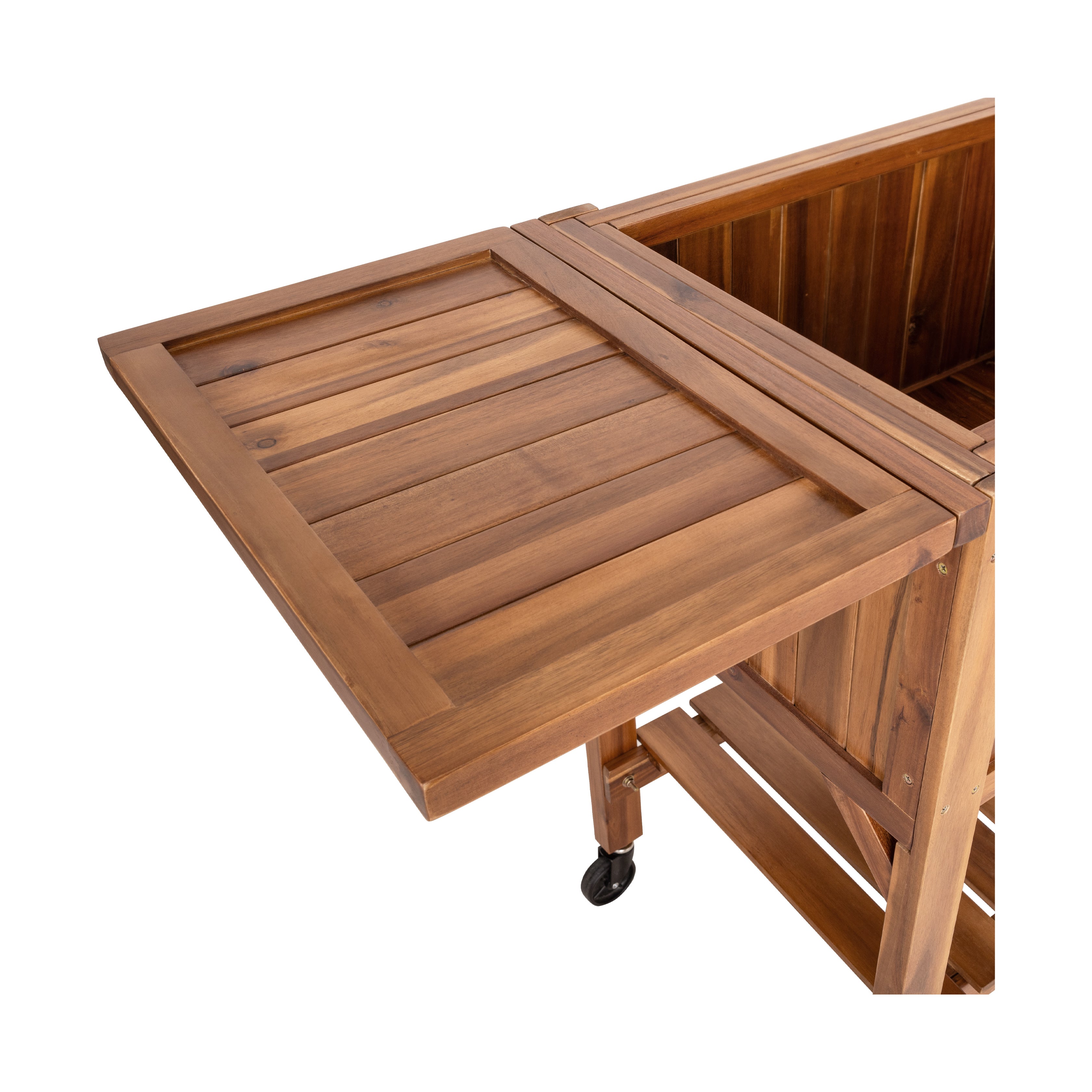 Seville Classics fioriera rialzata legno acacia con ruote