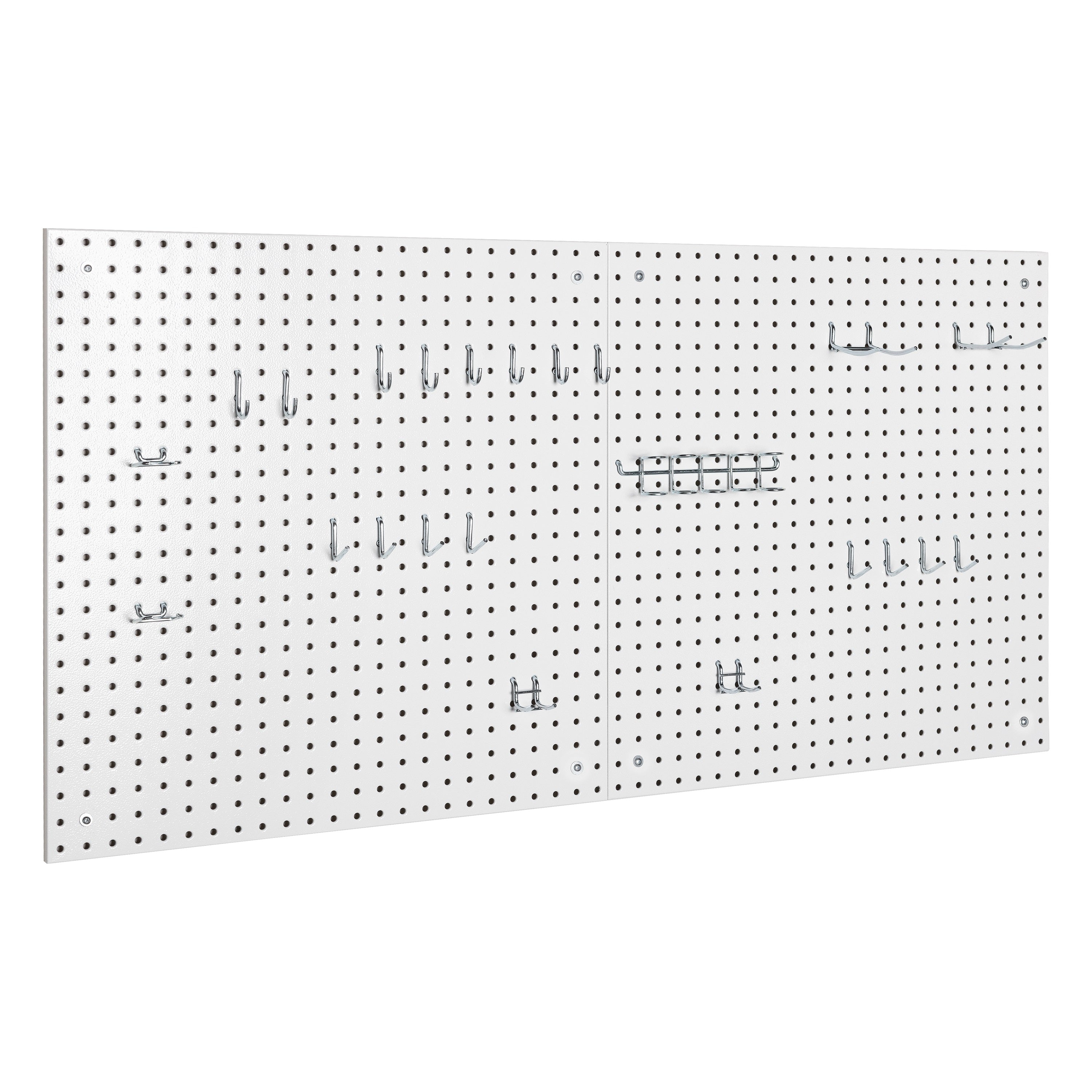 Seville Classics UltraHD Pannello Forato Bianco 2 Pezzi 23 Ganci