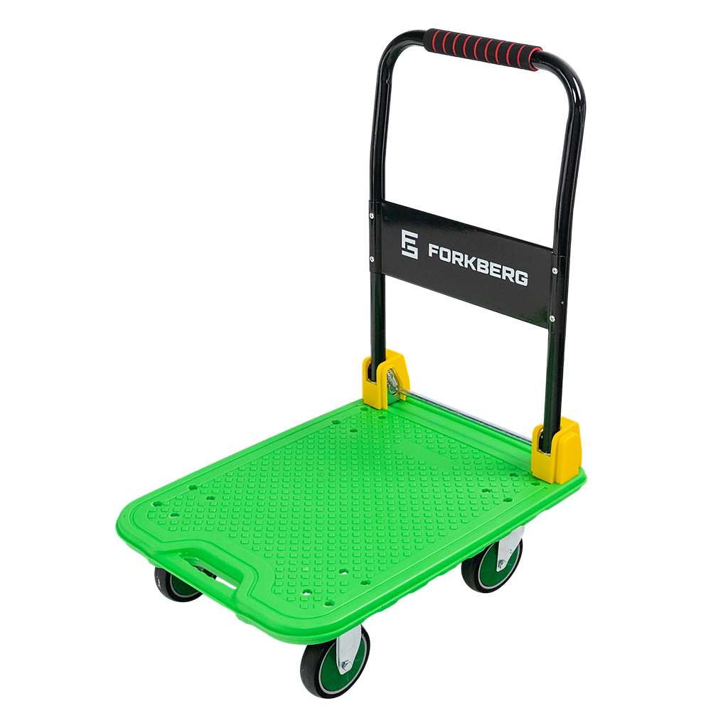 FORKBERG carrello piattaforma pieghevole 300 kg verde
