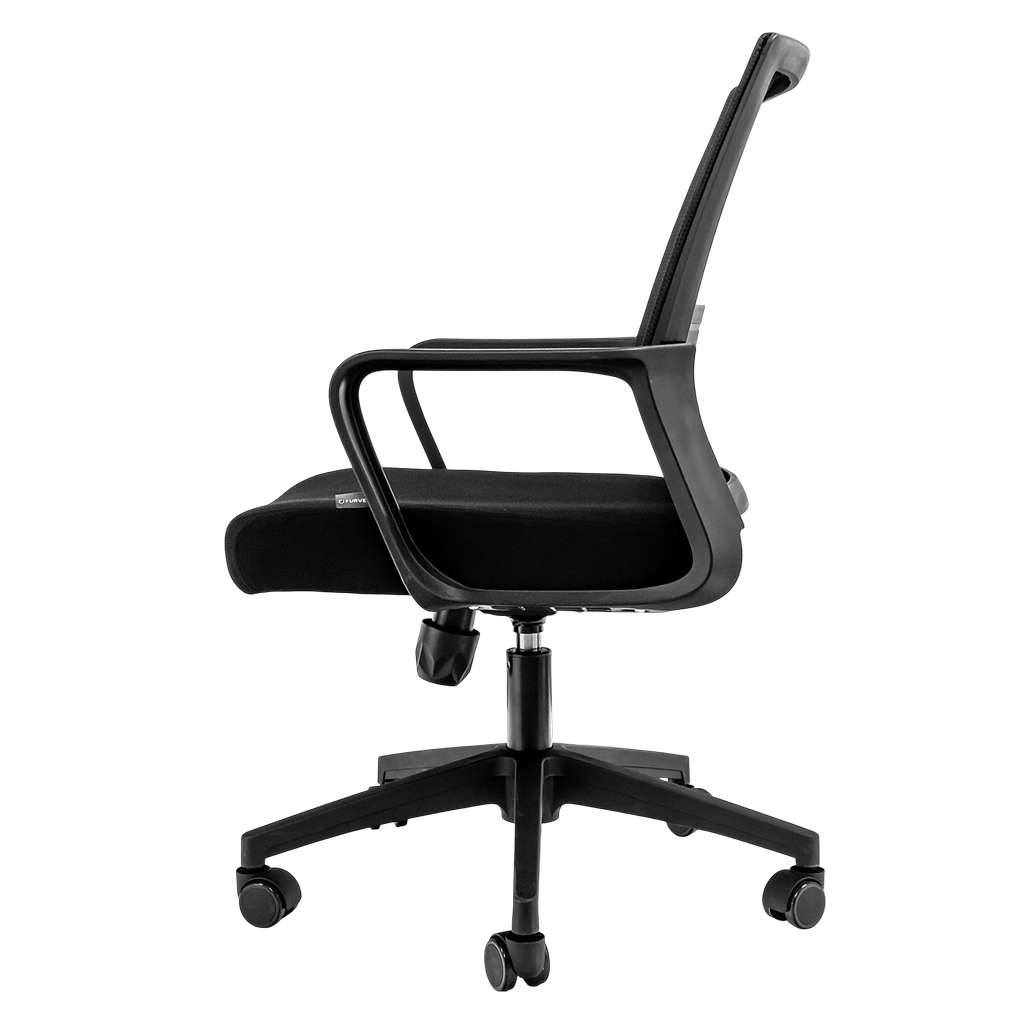Furvero Basic Sedia Ufficio Girevole Nera Rete 99 cm