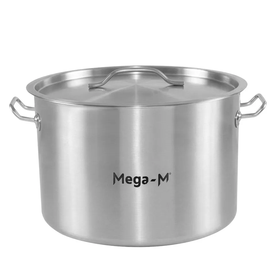 Mega-M Standard Pentola Inox con Coperchio 24 L 36x24