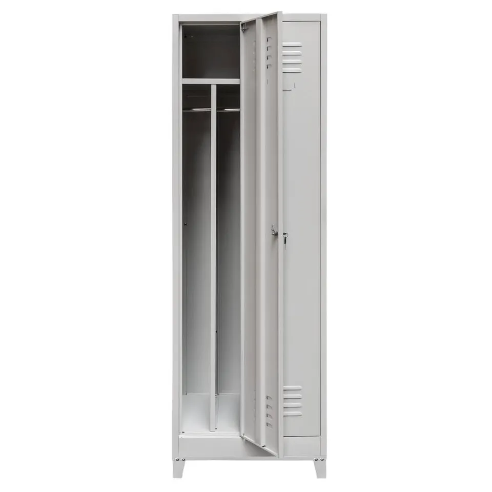 Mega-M armadietto spogliatoio 2 ante 60 cm grigio su gambe