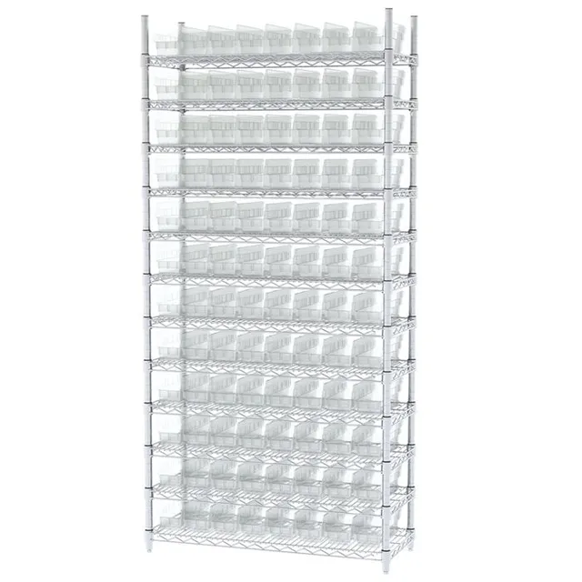 Akro-Mils AWS143630120 scaffale filo 91 cm con 96 box