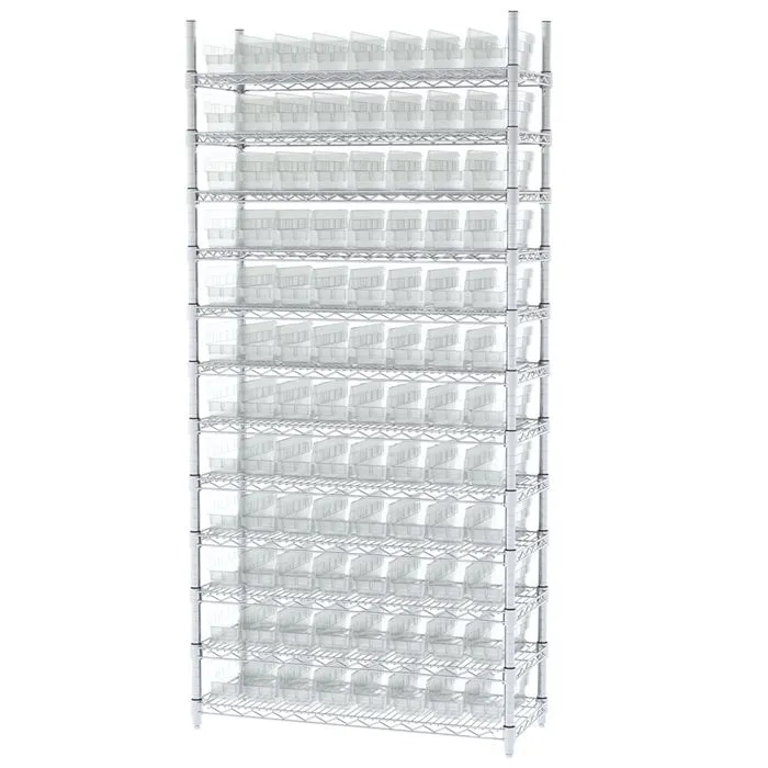 Akro-Mils AWS143630120 scaffale filo 91 cm con 96 box