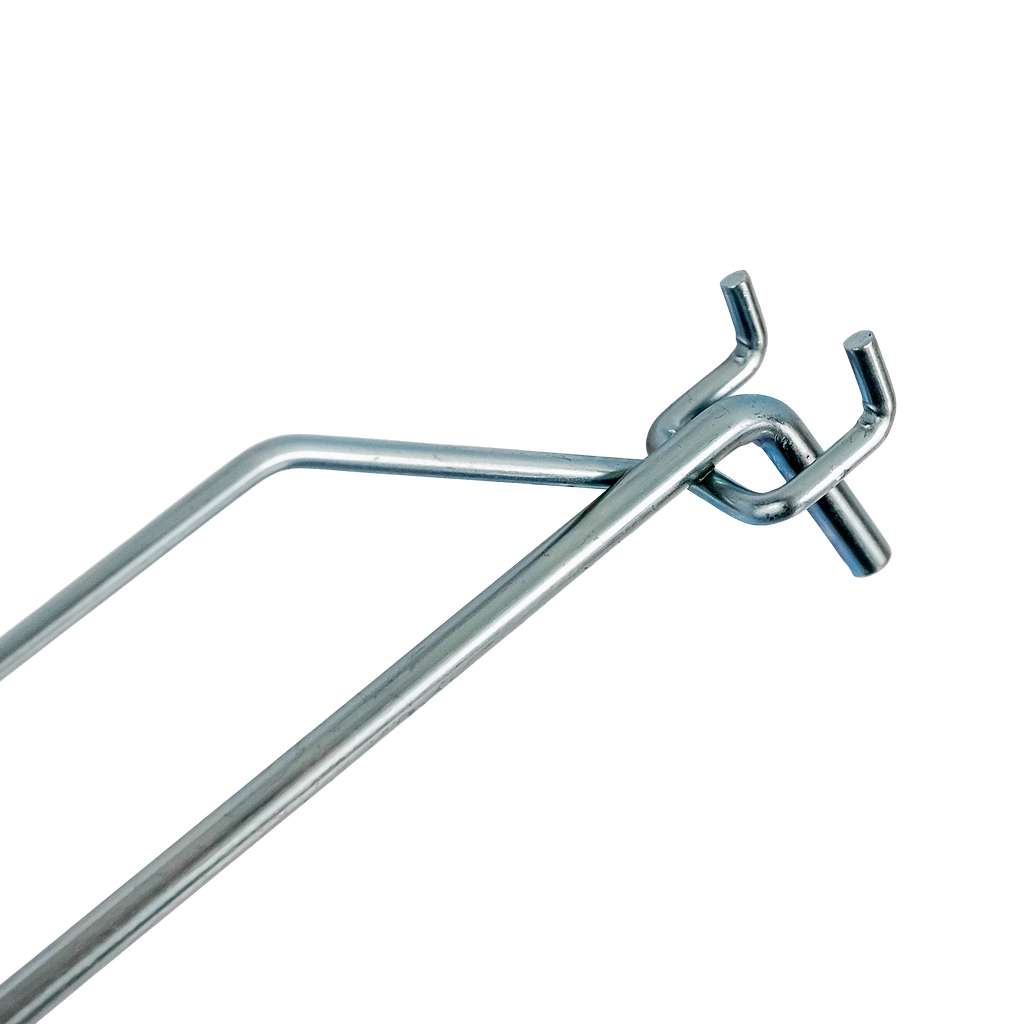 Mega-M Gancio Espositore Singolo 30 cm Zincato Portaprezzo