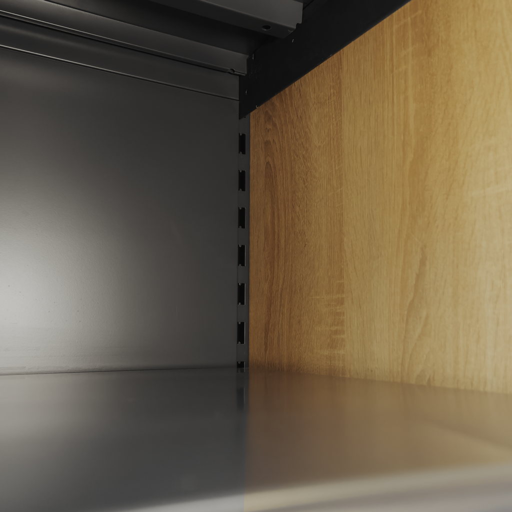Mega-M Scaffale portabottiglie 308 cm rovere sonoma con LED