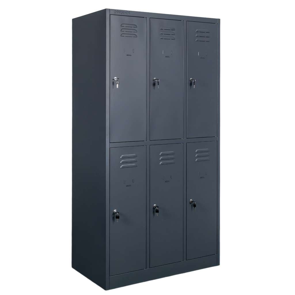 Mega-M Armadietto Spogliatoio Metallo 6 Ante 90x50x180 cm