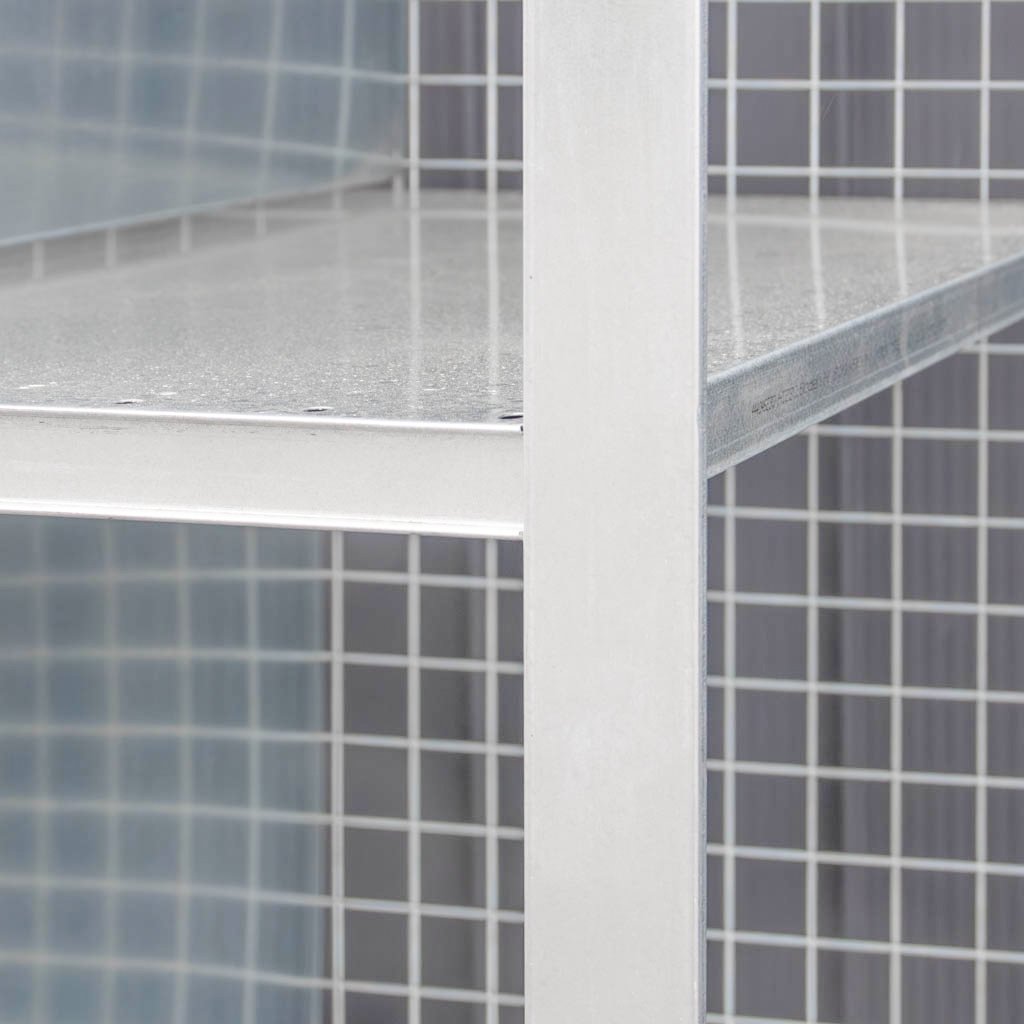 Dexion HI 280 scaffale magazzino zincato 12 ripiani con rete