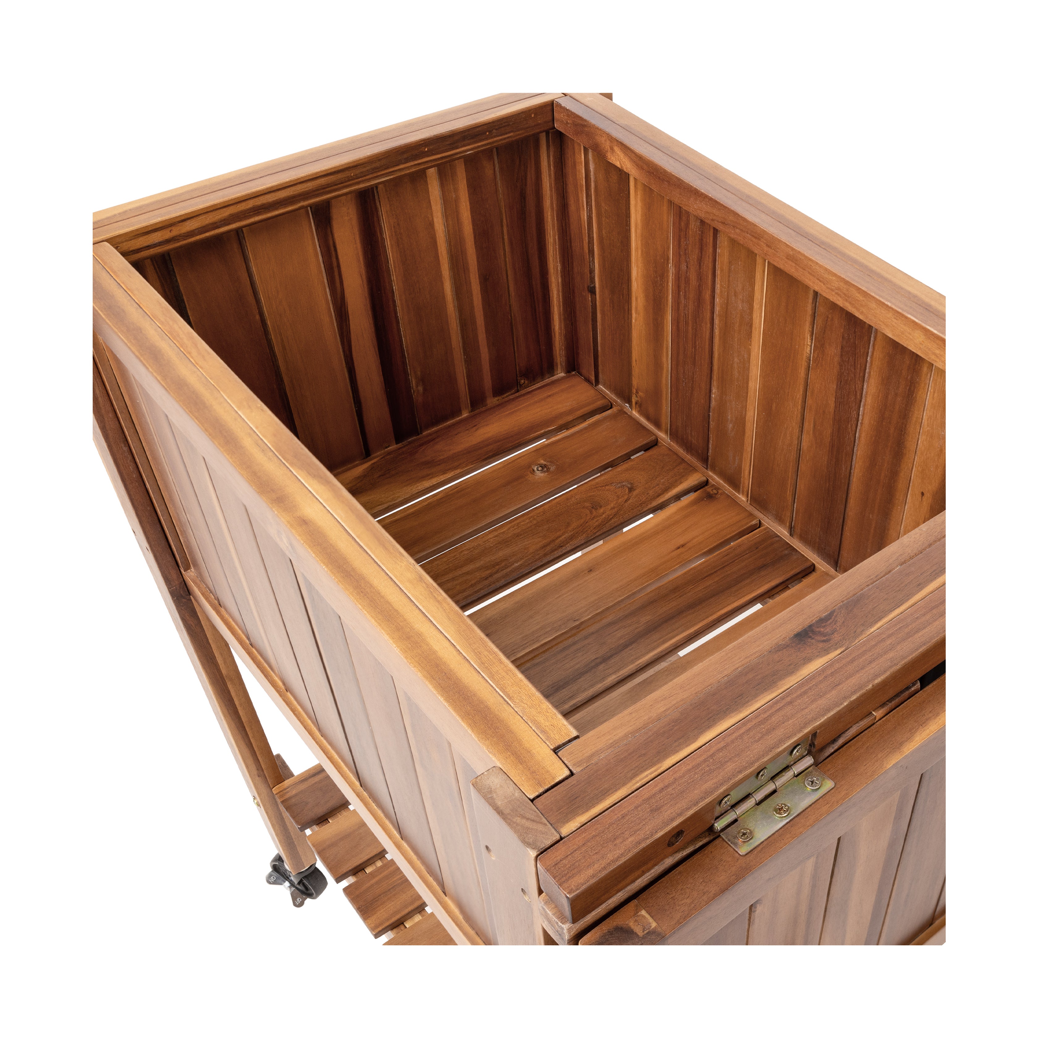 Seville Classics fioriera rialzata legno acacia con ruote