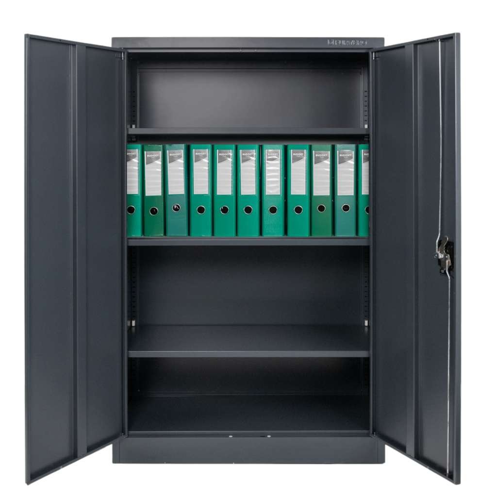 Furvero W-104 G/G armadio metallo 90x40x140 grafite