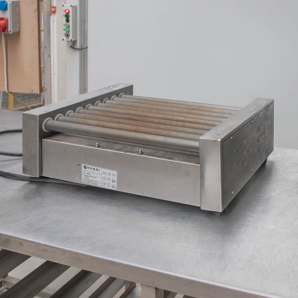Hendi 268605 Grill a Rulli per Hot Dog 150°C