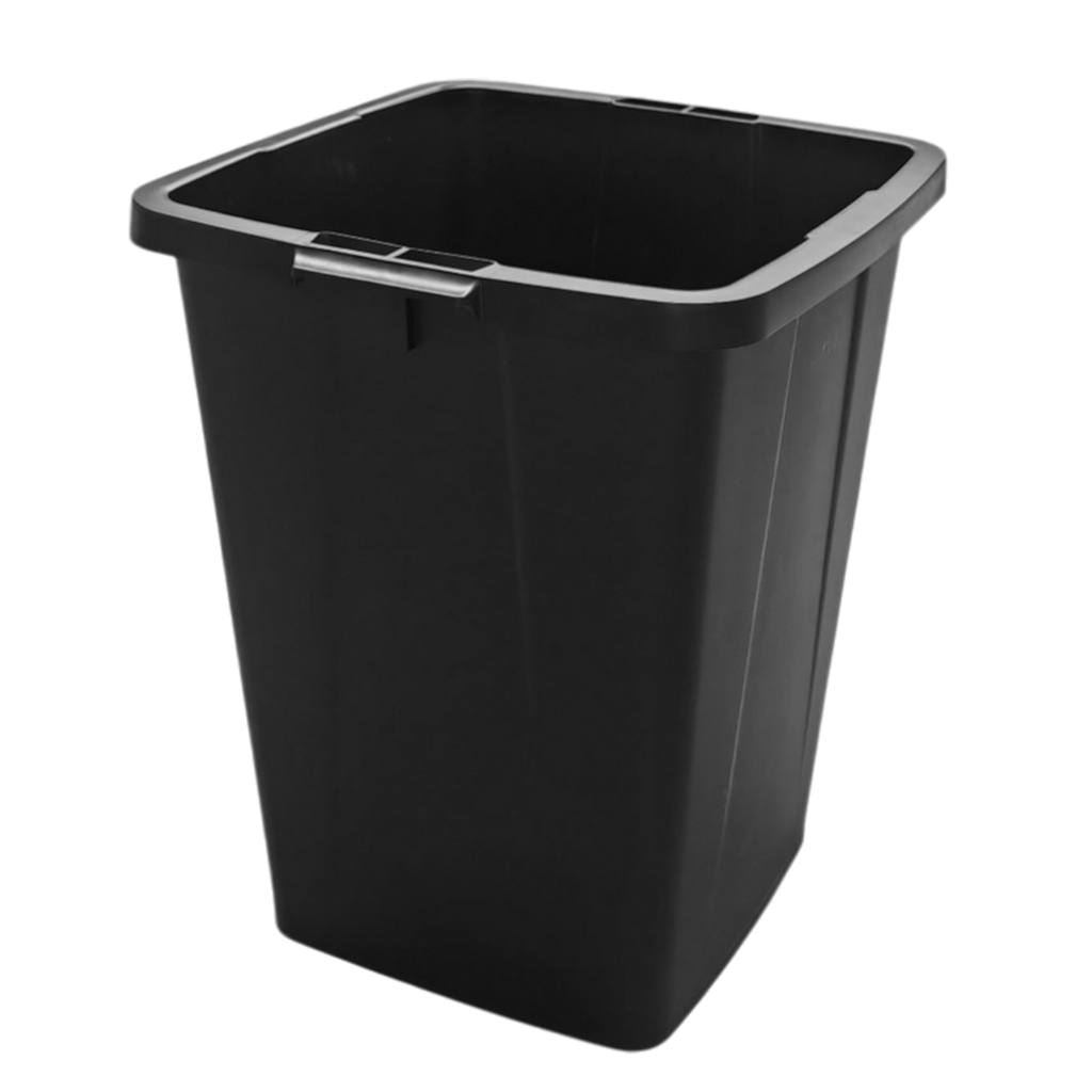 Inserto secchio plastica 90L nero 61x49x51 cm con maniglie