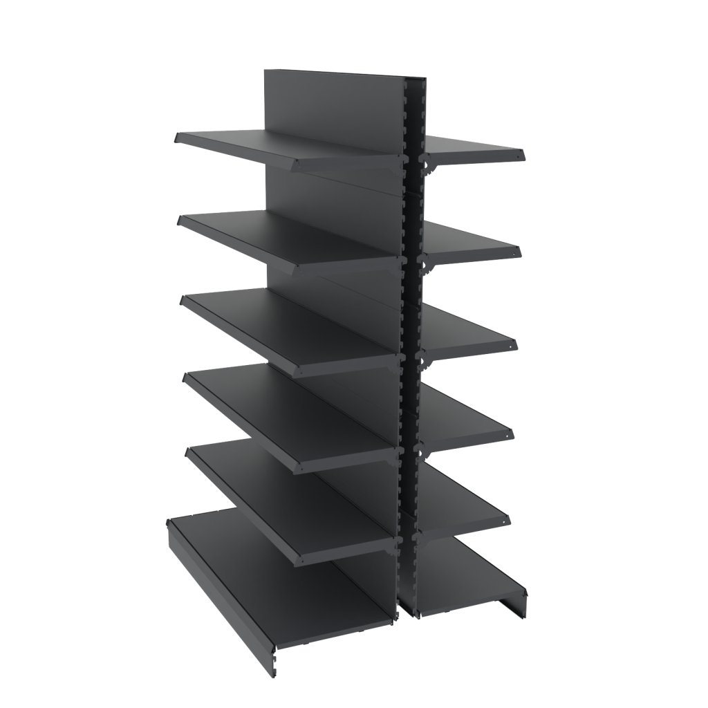 Mega-M Merkury II Scaffale Gondola Grafite 126,5 cm 120 kg