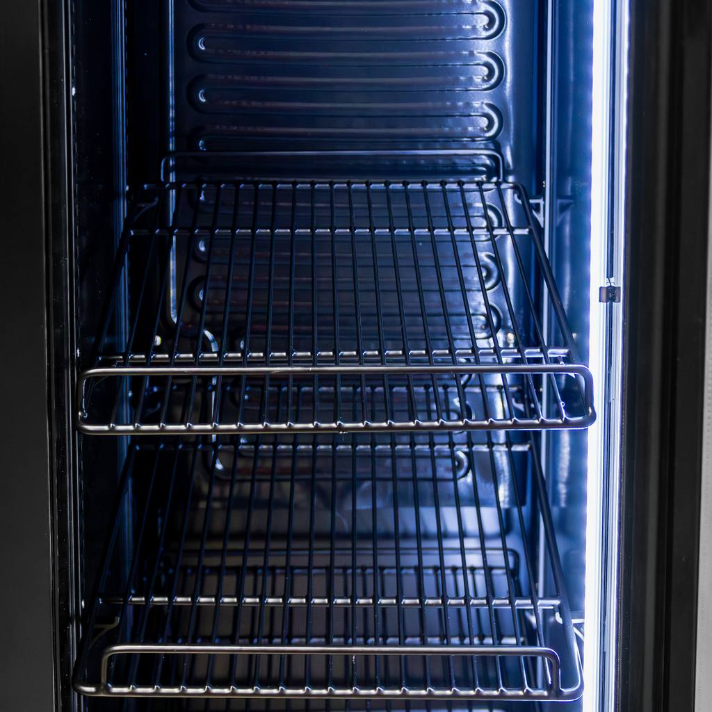 Mega-M Diego S40 vetrina frigo 1 porta 150L nera LED