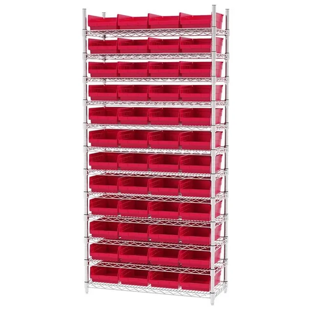 Akro-Mils AWS143630150 scaffale filo 36x14 con 48 cassette