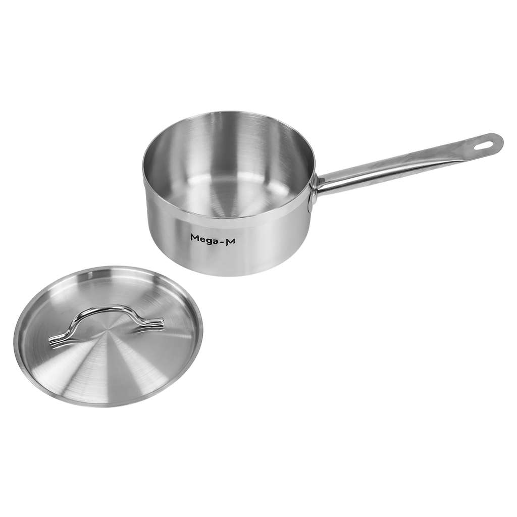 Mega-M Pro pentolino inox 18 cm 3 L con coperchio