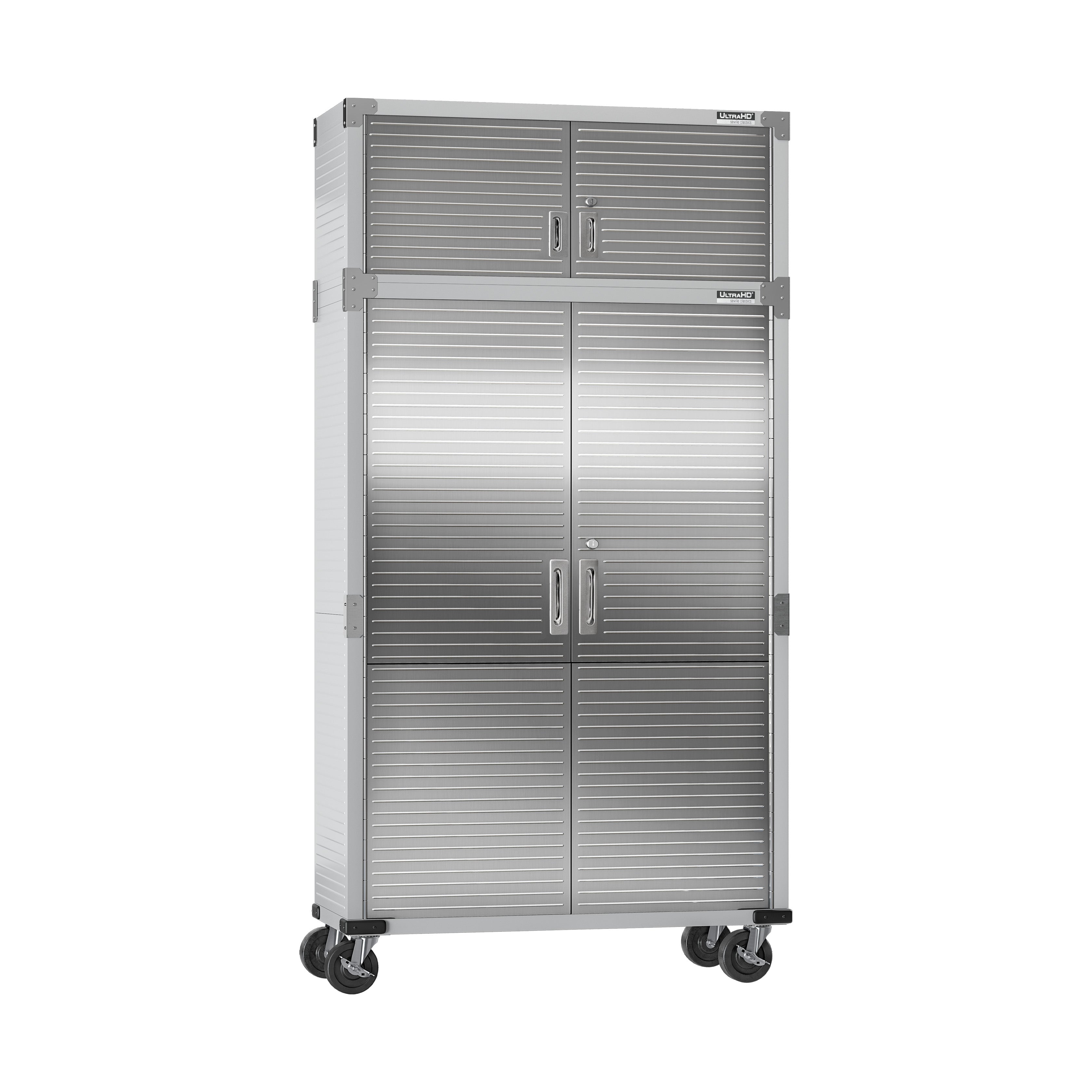 Seville Classics UltraHD UHDK20510 set 2 armadi acciaio granito