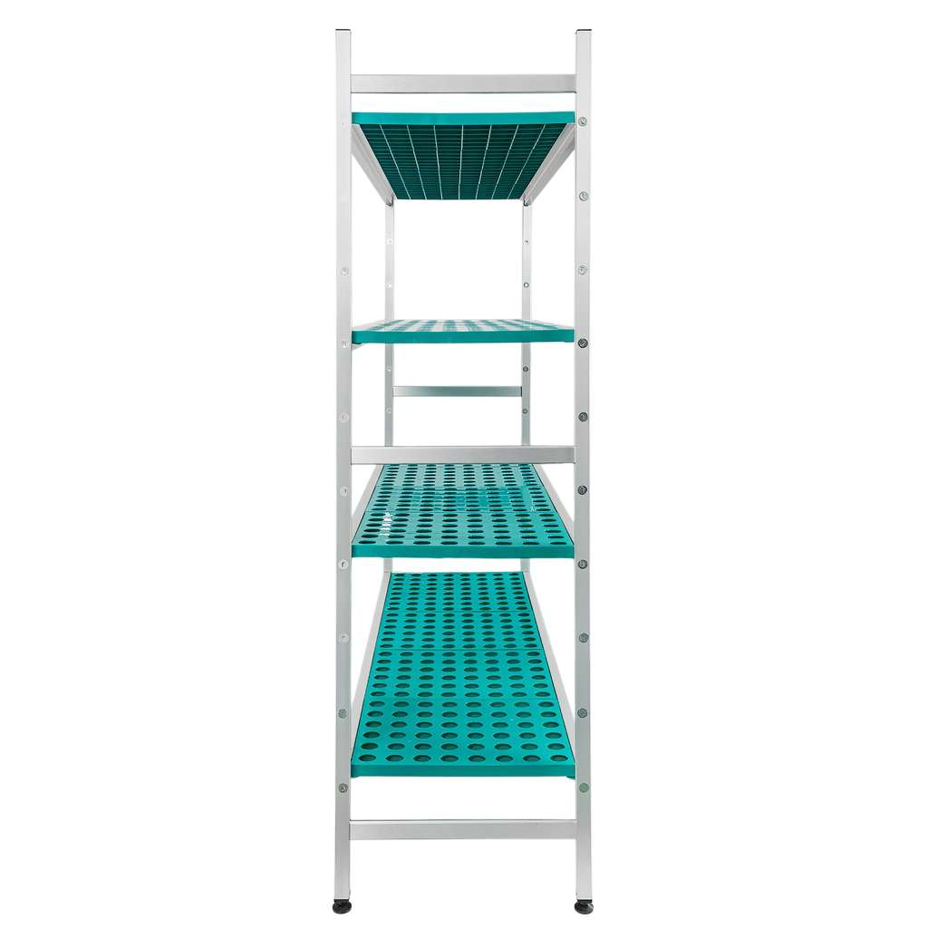 Mega-M Alufri scaffale alluminio 120x39x180 cm 4 ripiani PP