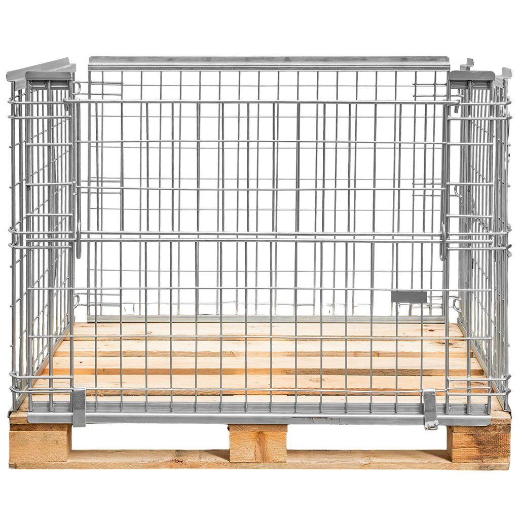Mega-M 120x80 gitterbox rete pallet apribile 800 kg