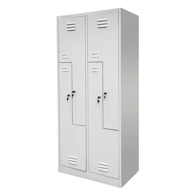 Mega-M Armadietto Spogliatoio 4 Ante 80 cm Tipo L