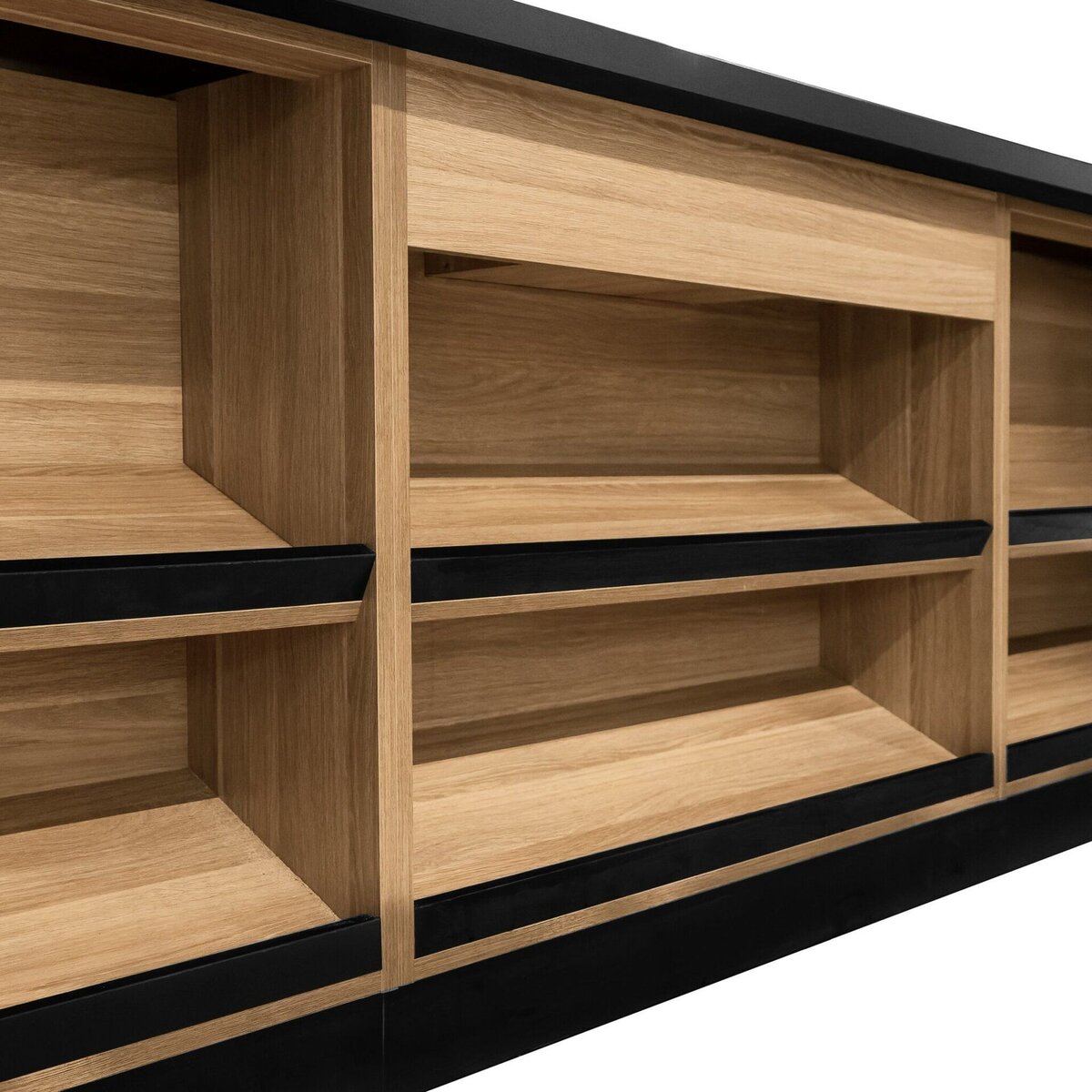 Mega-M 360x60x87 banco vendita rovere americano a L