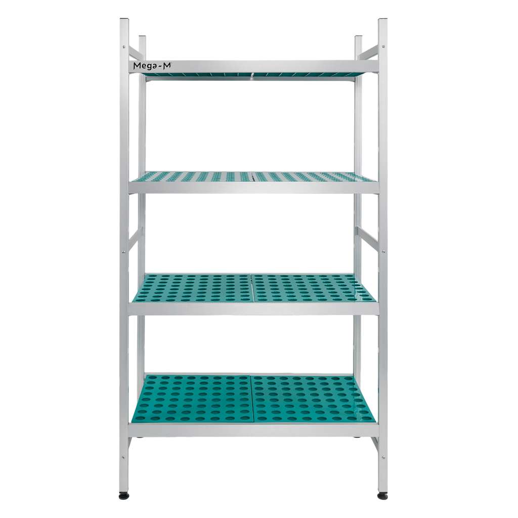 Mega-M Alufri scaffale 4 ripiani 97x39x180 cm modulo base