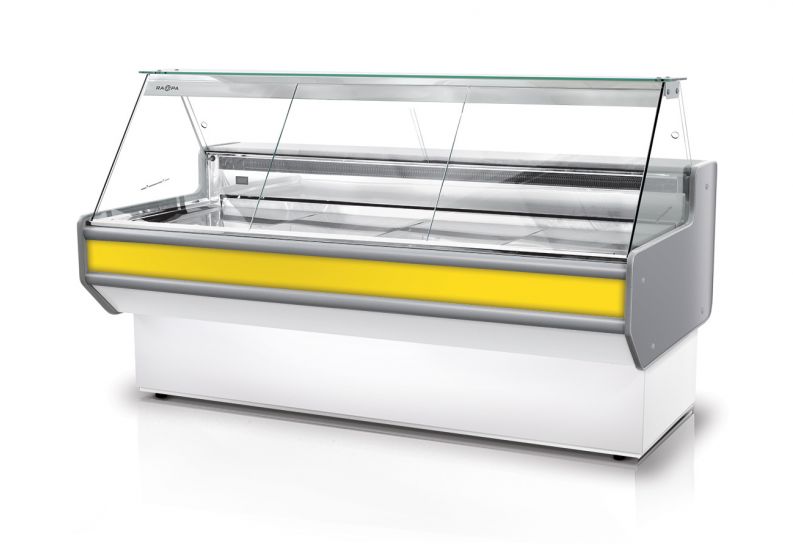 Rapa L-A 122/107 Plug-in banco frigo vetrina bianca