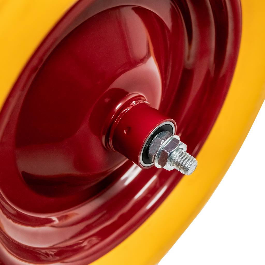 Mega-M Ruota Carriola Piena 4.00-8 39 cm Poliuretano con Asse