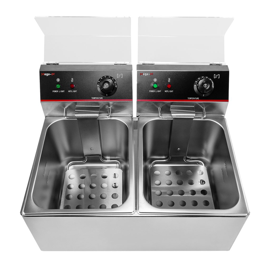 Mega-M friggitrice elettrica doppia 2x8L 6,6 kW