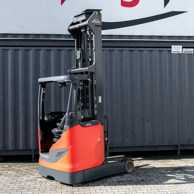 Linde R14 carrello retrattile elettrico 1400 kg 8,46 m