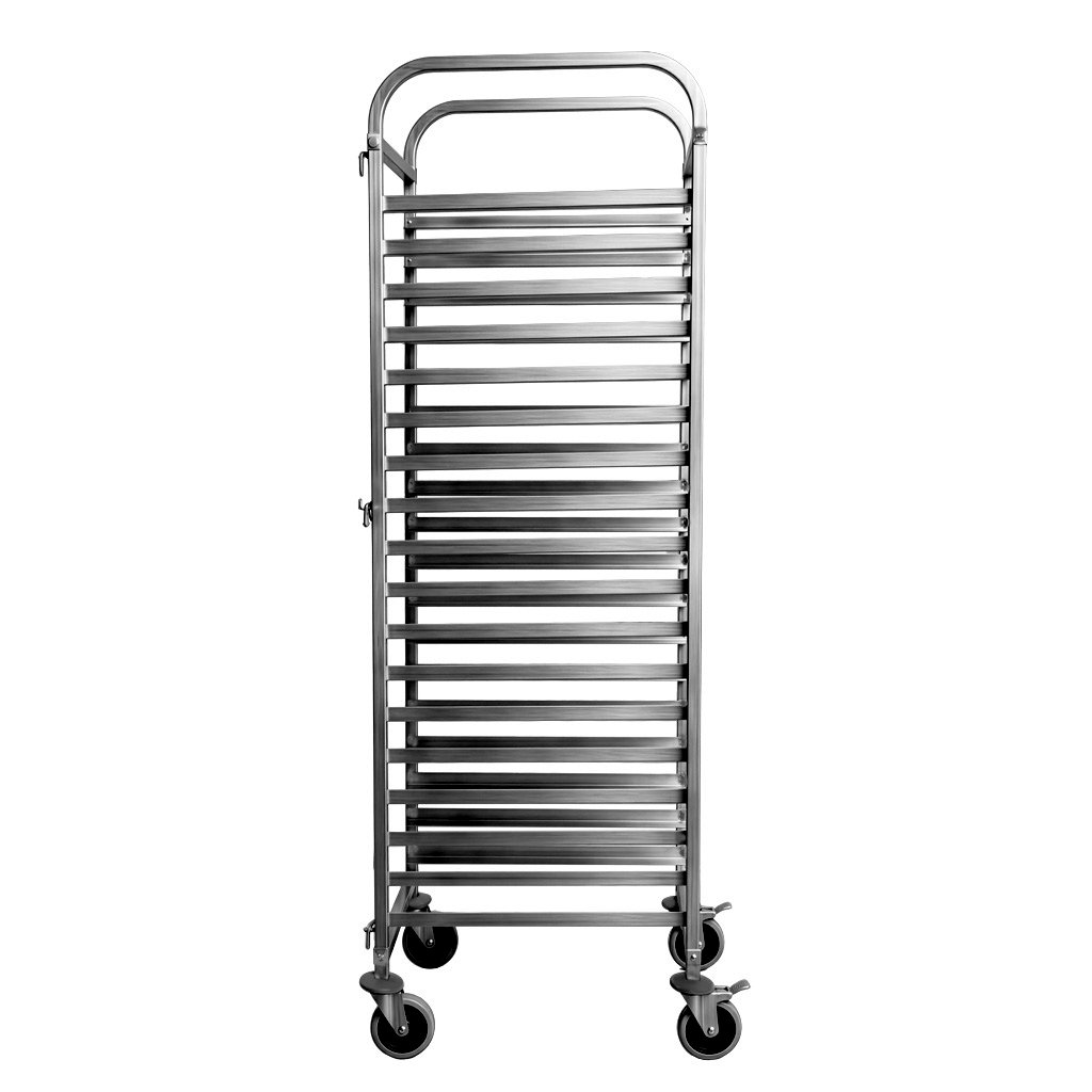 Mega-M Carrello Portavassoi Inox 62x47x174 cm 18 Teglie