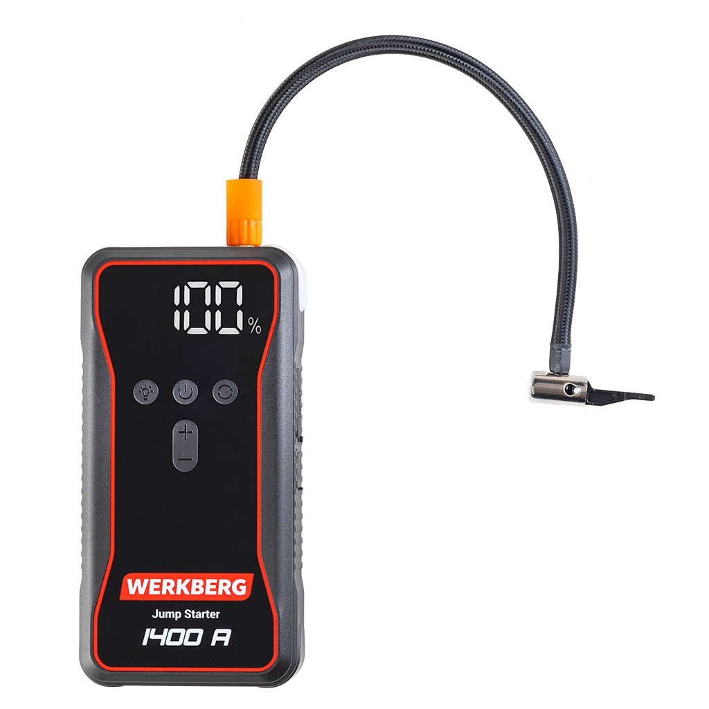 Werkberg AL002 avviatore batteria 18000mAh con compressore