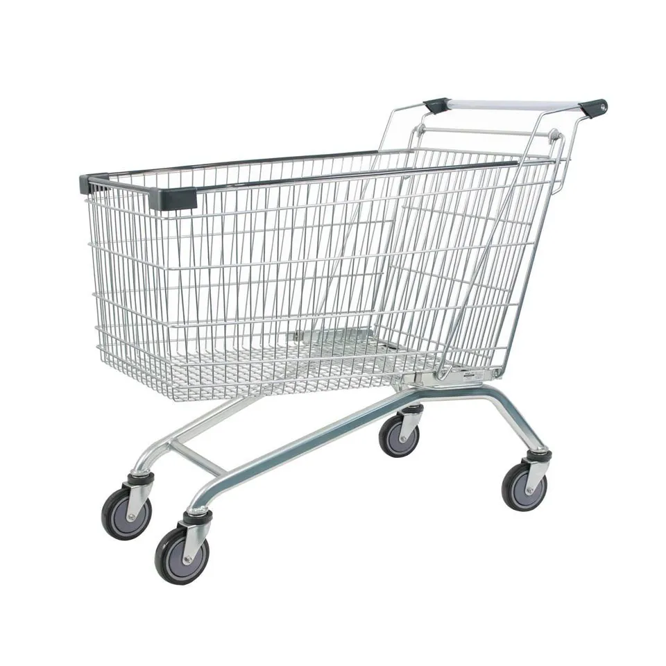 Mega-M YR 240L carrello spesa 240 litri 58 cm acciaio zincato