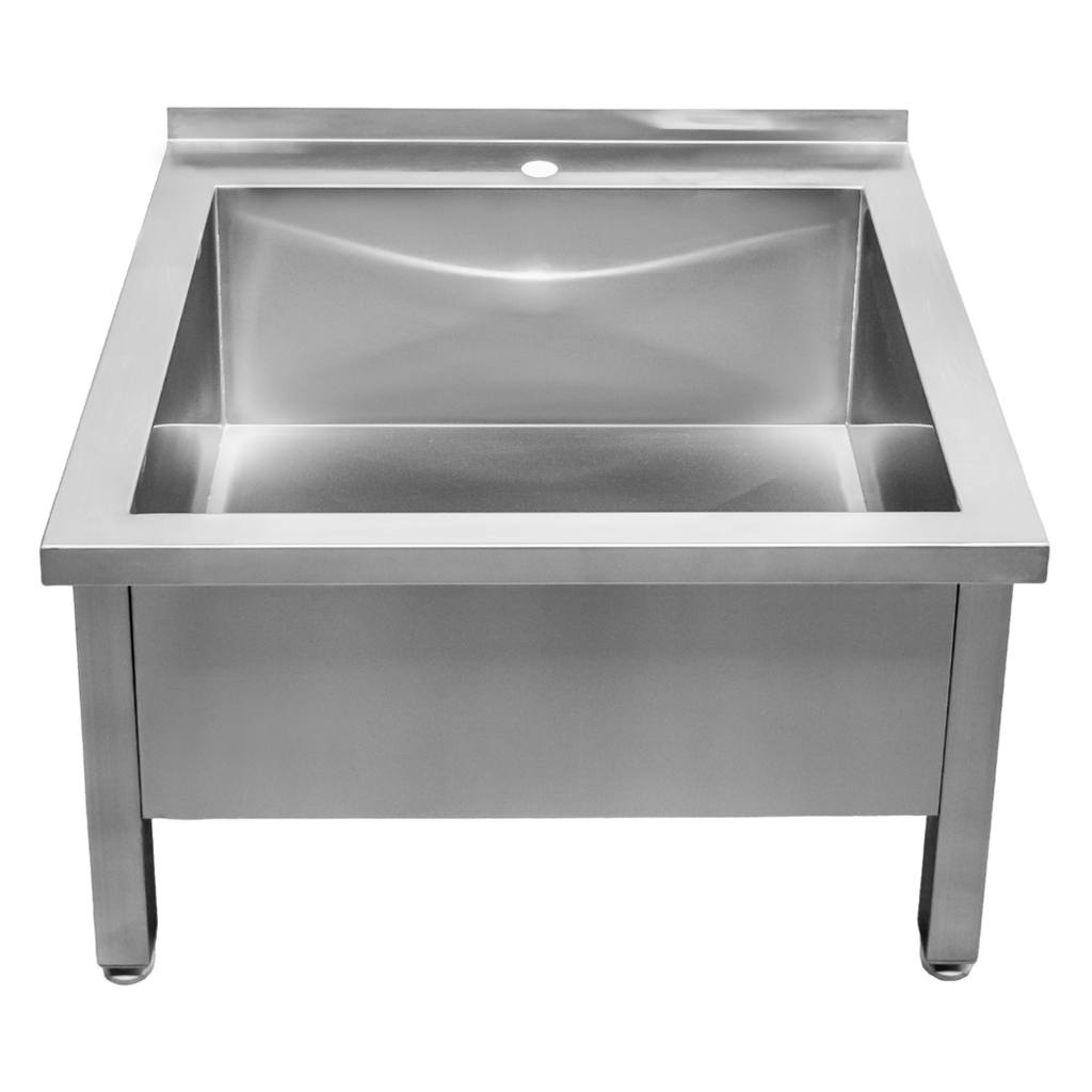 Mega-M Lavatoio basso inox 70x60x50 monocamera saldata