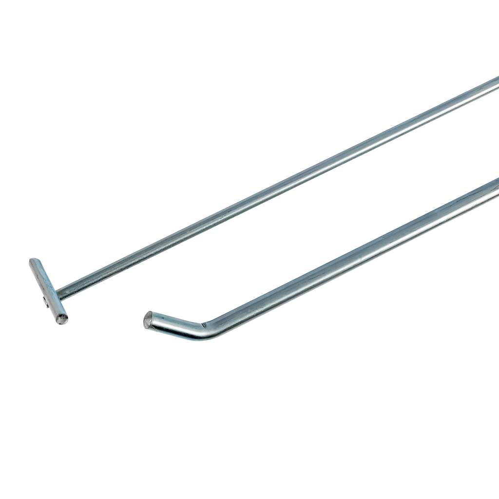 Mega-M Gancio Espositore Singolo 30 cm Zincato Portaprezzo
