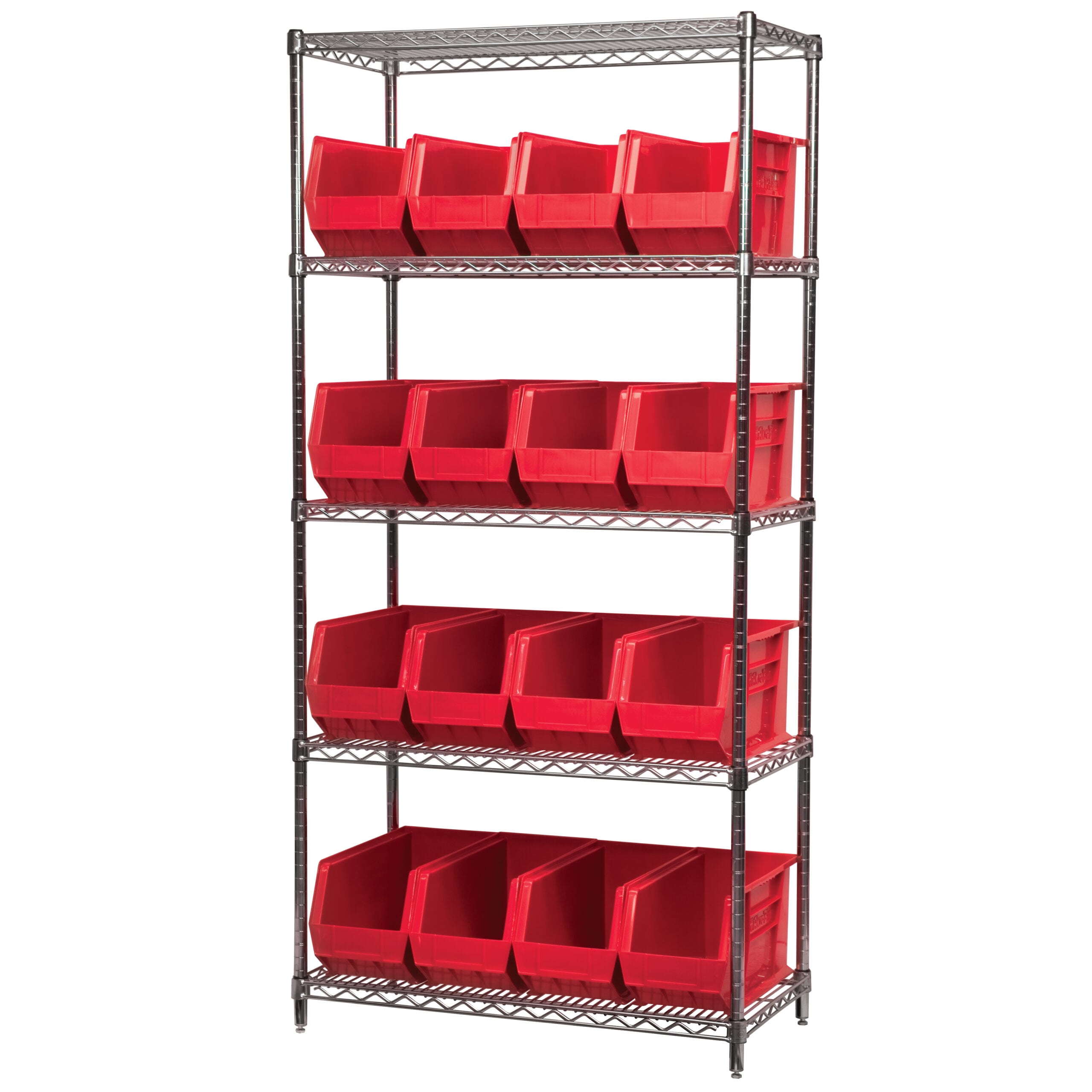 Akro-Mils AWS183630265 scaffale filo 5 ripiani 18 box